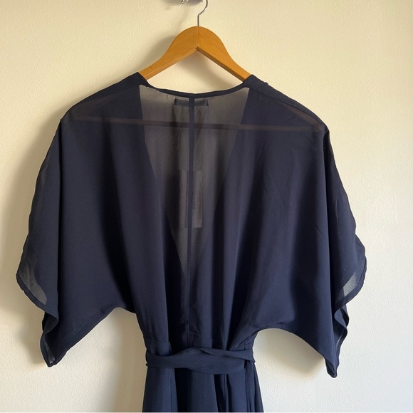 Reformation Winslow Dress in Navy - Picture 13 of 16